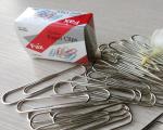 100 PCS/Box Silver Zinc Finish Round Shaped 25mm Metal Paper Clips