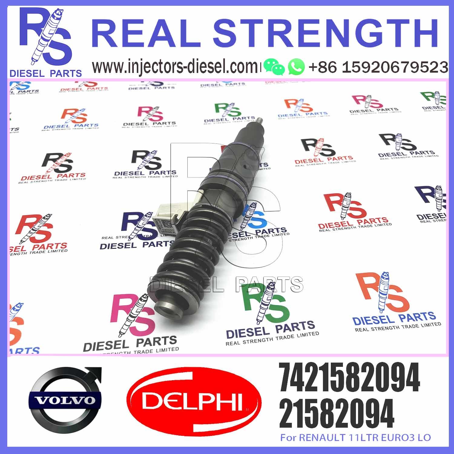 Diesel Fuel Injector 21644596 5001867216 7420708597 7421582094 7421644596 E3.18 for V-O-L-V RENAULT 11LTR EURO3 HI