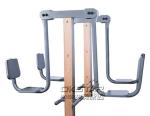 outdoor fitness equipment park wood outdoor leg press machine