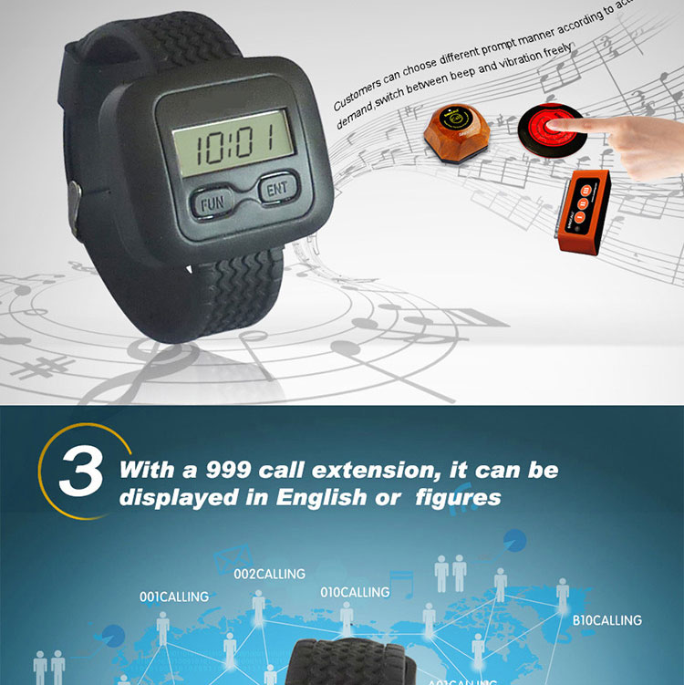 cheap price restaurant wireless waiter calling pager systems
