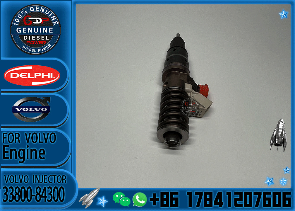 F2E 3+3 Diesel Fuel Injector 33800-84300 42013403 BEBE1R14001 BEBE1R14101 BEBE1R14201 BEBE1R14301 BEBE1R14401 for Hyundai 12.9 L