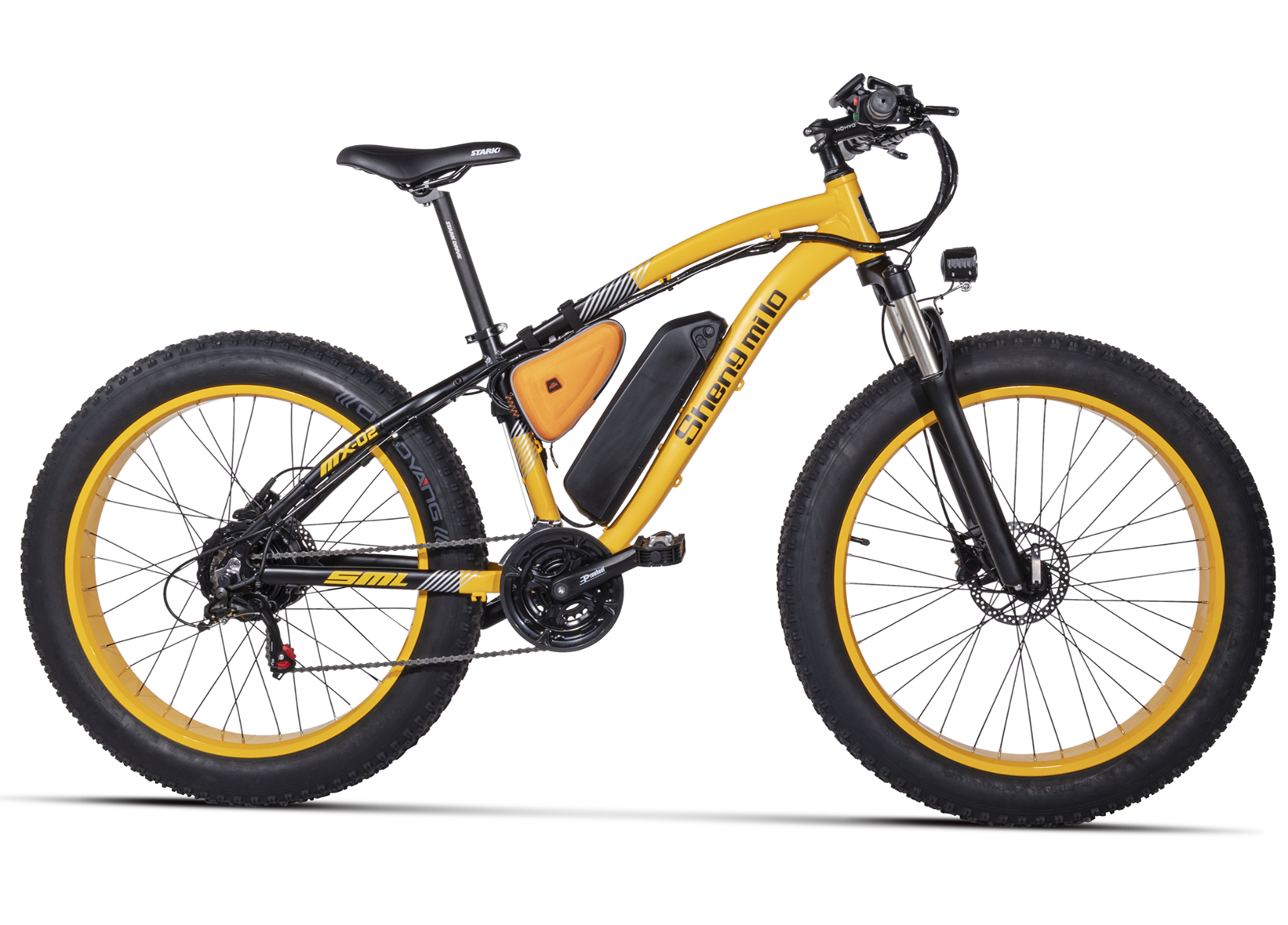 26" Wheel Size Electric Full Suspension Fat Bike with 21 Speed Gears and LCD Display