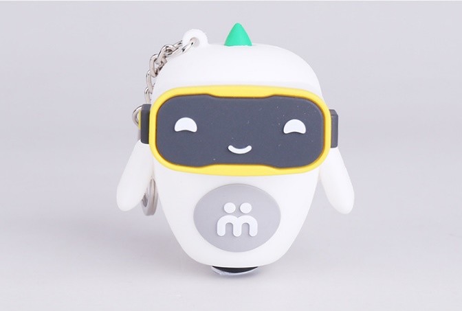 Soft PVC Rubber Tooth Shape Key Chain, Custom Symbol Miniature Figure Key Chain For Promotion