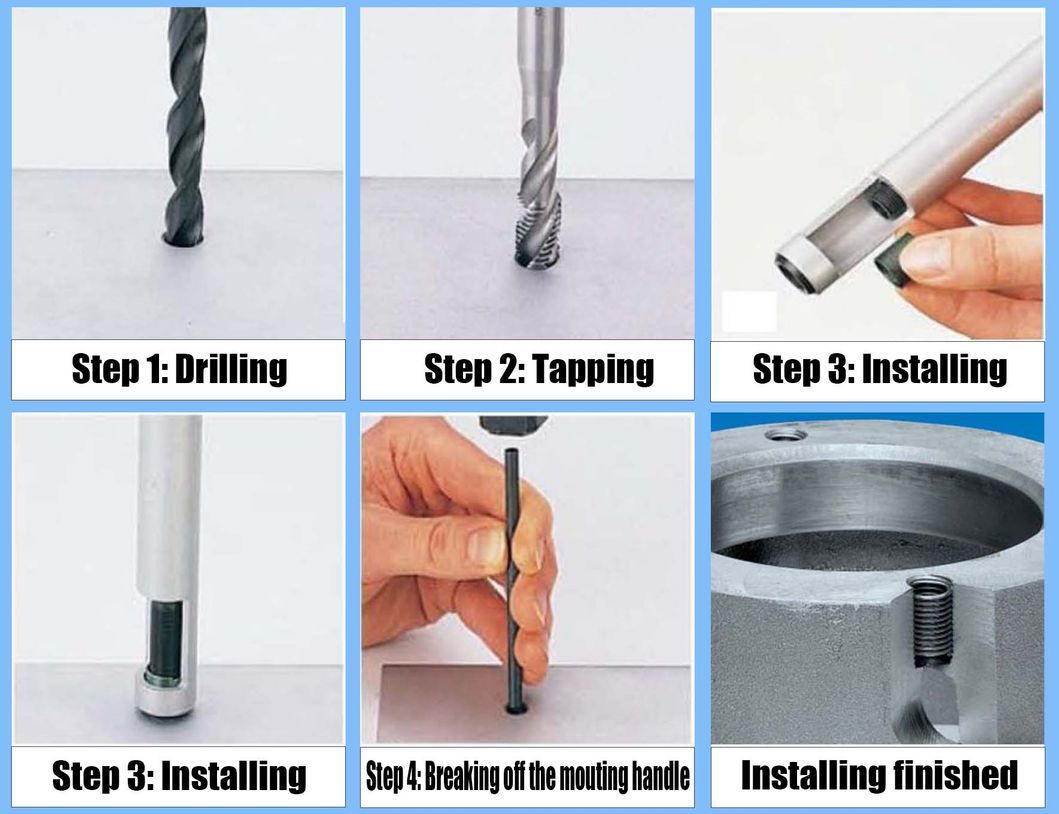 Class Grade 4.8 8.8 10.9 12.9 Inside Outside Threadsteel Wire Insert