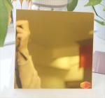 Golden Laser Cutting 1mm 2mm Wall Decorative Mirror Acrylic Sheet with Self