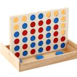 Row Educational 4cm Wooden Chess Pieces Set Children Birthday Gift