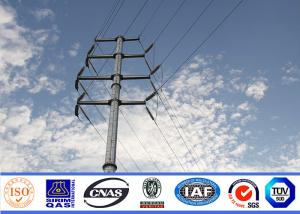 Quality 18m 240kv Metal Transmission Line Electrical Power Pole For Steel Pole Tower wholesale