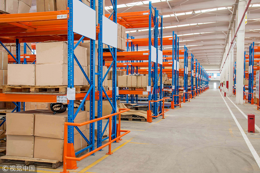 Industrial Overhead Storage Warehouse Rack Stainless Steel 1-2.5mm Depth