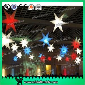 Quality Beautiful 210T Polyester Cloth LED Lighting Inflatable Star a wholesale