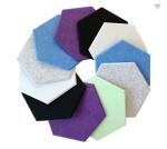 Interior Decorative Inorganic Cement Hexagonal Acoustic Panels Polyester Fiber
