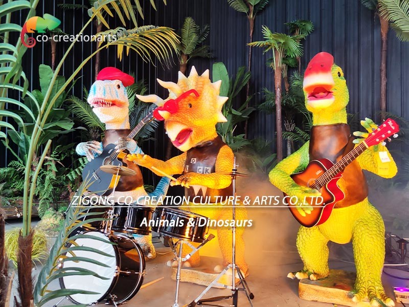 Customized Animatronic Dinosaur Band For Amusement Park