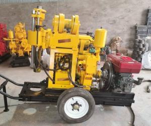 Quality Easy Movement Portable Hydraulic Borewell Drilling Machine 22hp Diesel Engine Xy-1a wholesale