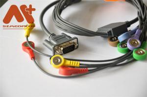Quality CE Holter Recorder DMS 300-3A AHA ECG Cable 10 Lead Snap Plug wholesale