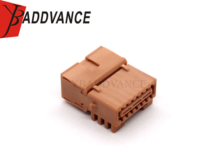 YBADDVANCE 14 Pin Female Brown Auto Automotive Electric Connectors Wir For Car