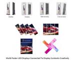 Indoor Advertising 3mm RGB Led Poster Panel , Electronic Poster Display 576