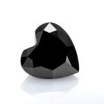 Black Emerald Cut Moissanite Loose Stone Diamond 2 Carat