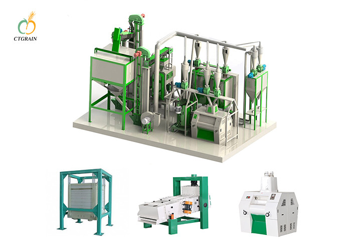 40 Ton/Day Corn Flour Mill Plant Maize Processing Machine
