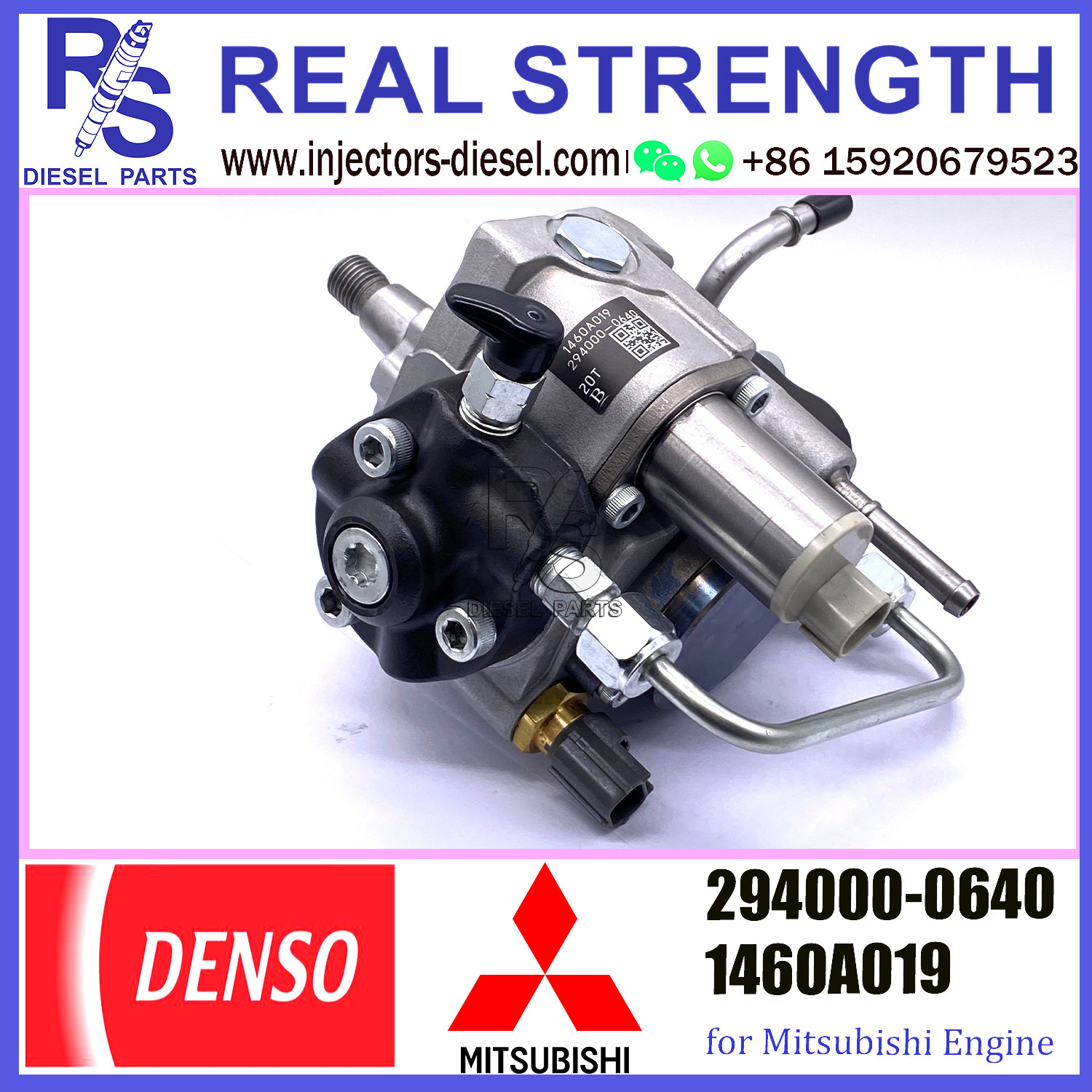 DENSO Fuel Injection Pump for Mitsubishi L200 Triton 2.5 DI-D 2005-2017 294000-0640 1460A019 REMAN