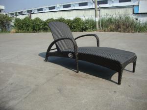 Quality hotel garden sun lounger rattan chaise lounge wholesale