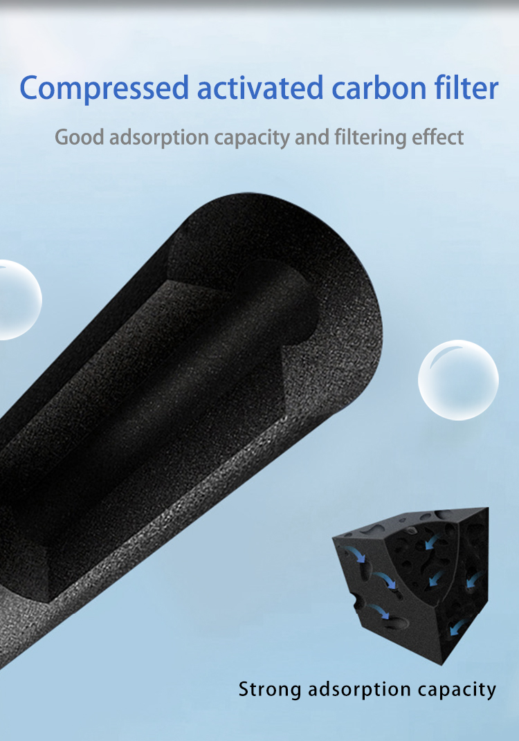 10 Inch NSF Certified Sintered Activated Carbon Filter for OEM Reverse Osmosis Systems