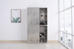 Six Doors Stainless Steel Storage Cabinet Cupboard locker office furniture For
