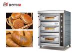 3 Deck 6 Trays Gas Oven Commercial Bakery Equipment