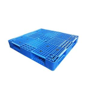 Quality Industrial Double Faced 43x43 HDPE Plastic Pallets Blue wholesale