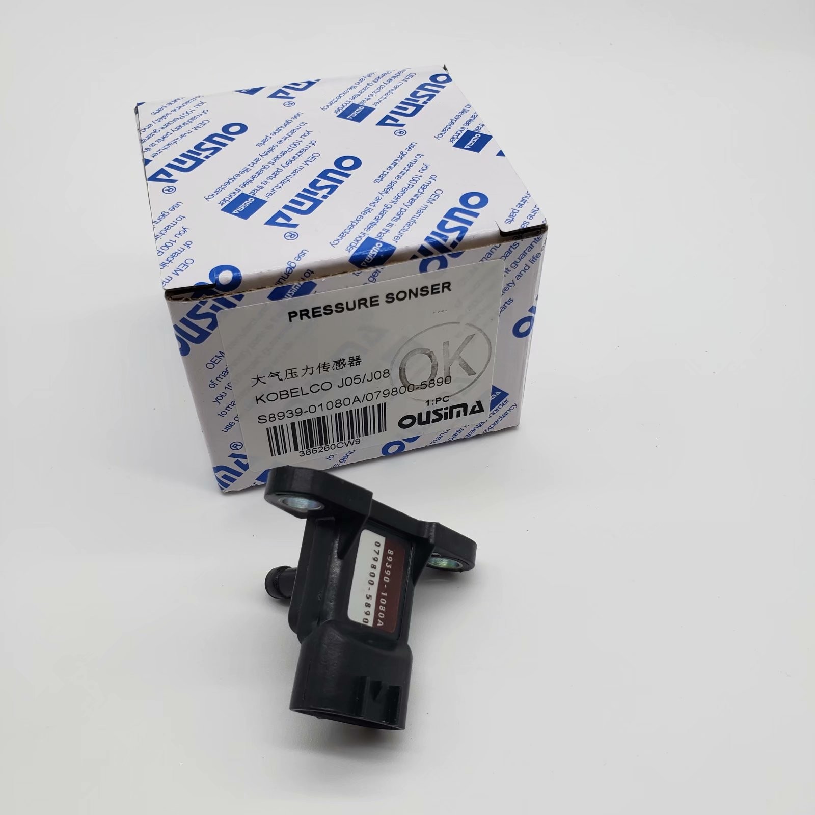 OUSIMA Air Pressure Switch Boots Pressure Sensor S8939-01080A 079800-5890 For KOBELCO J05/J08