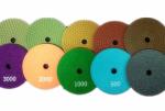 Safety 5 Step Diamond Polishing Pads , 100mm OD Diamond Flexible Polishing Pad