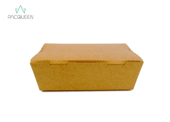 Food Grade Take Out Food Containers , Paper Togo Boxes Custom Colored