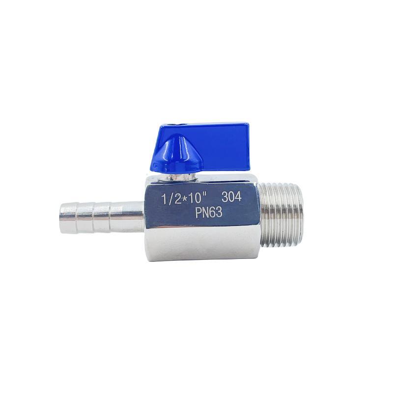 Water Stainless Steel NPT Bsp Female to Male Pn63 Mini Ball Valve