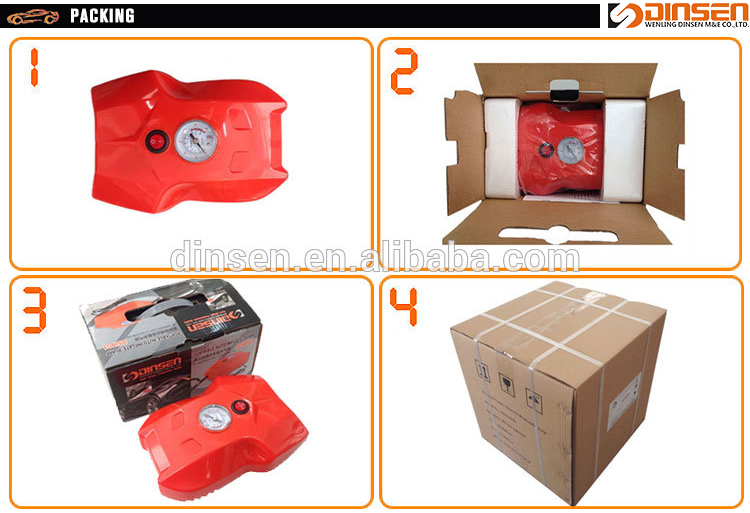 Car Air Pump With Digital Gauge Auto Shut Off 0.6m Air Hose 10A Fuse