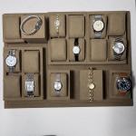 Coffee Color Luxury Watch Display Rectangle Wood Watch Set Box