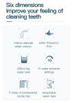 Combo Electric Toothbrush IPX4 Countertop Water Flosser Teeth Whitening 600ml
