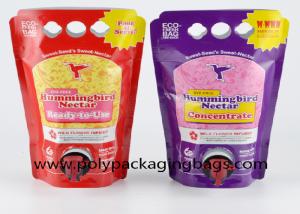 Quality Double Bottom 1.5L 3L 5L Aluminum Foil Spouted Pouches Packaging Bags With Spigot wholesale