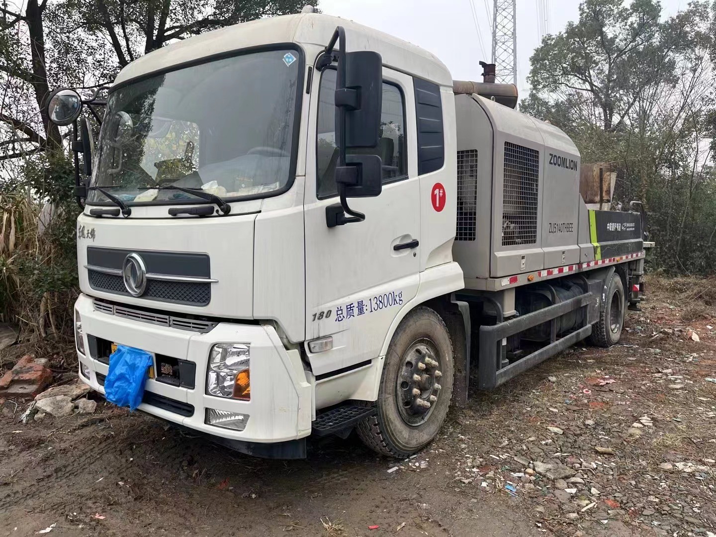 2020year Zoomlion 10022 Used Truck Mounted Pump Truck With Rexroth Main Oil Pump
