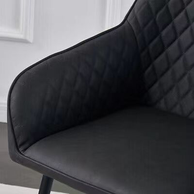 Italy Velvet Upholstered Side Chair Luxury Velvet Fabric Dining Chairs