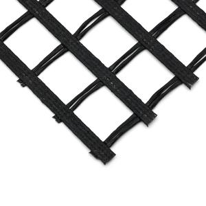 Quality 120kn PET Geogrid Warp Knitting Slope Reinforcement Polyester Coating PVC wholesale