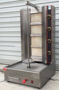 Quality 4 Burner Gas Sus Chicken Shawarma Machine 60kg/H wholesale