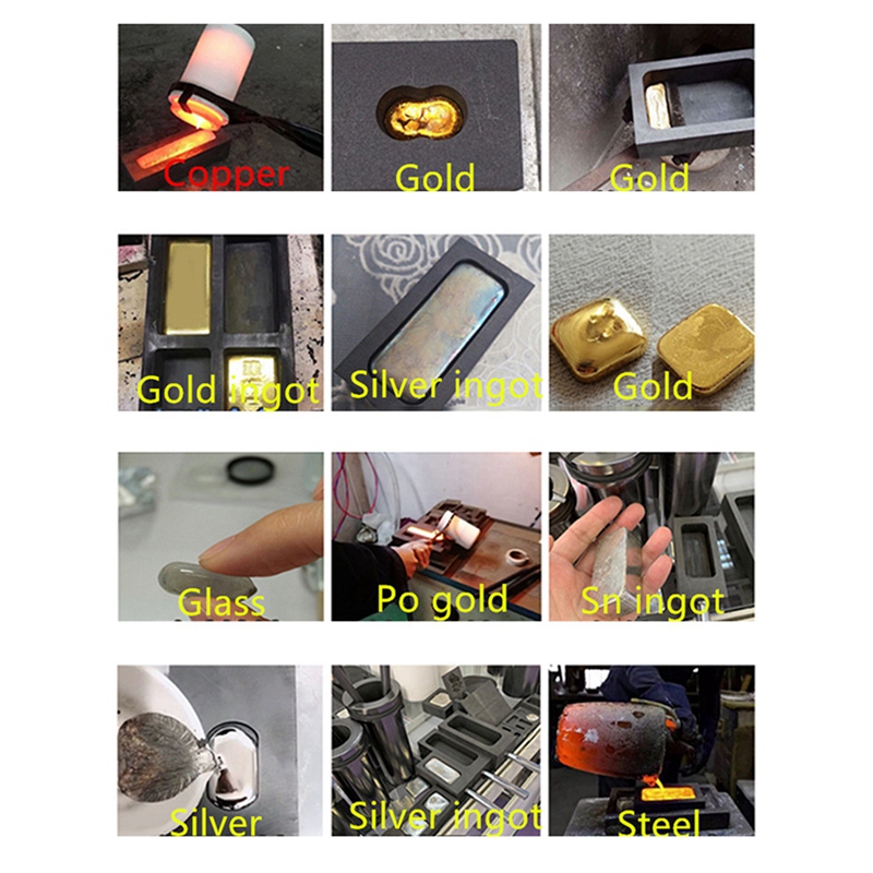 TOKTOS Gold Custom Graphite Ingot Molds for Melting Casting