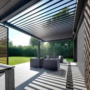 Quality Durable &amp; Stylish Metal Gazebo with Retractable Roof for All Seasons wholesale