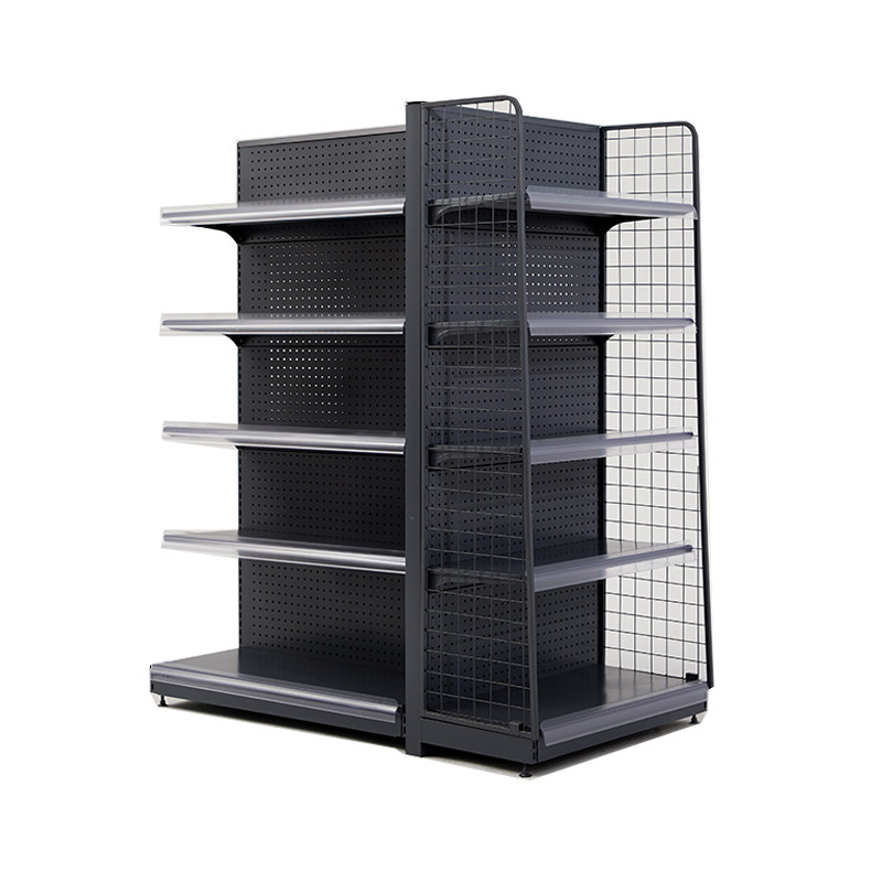 Metal Q235 Steel Supermarket Display Shelves Powder Coated