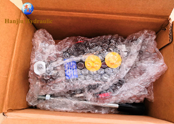 2 Spool Hydraulic Joystick Control Valve 11gpm , Double Acting Cylinder
