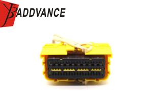 Quality Tyco TE Connectivity PBT Female 54 Pin Yellow Automotive Wire Harness Connector wholesale