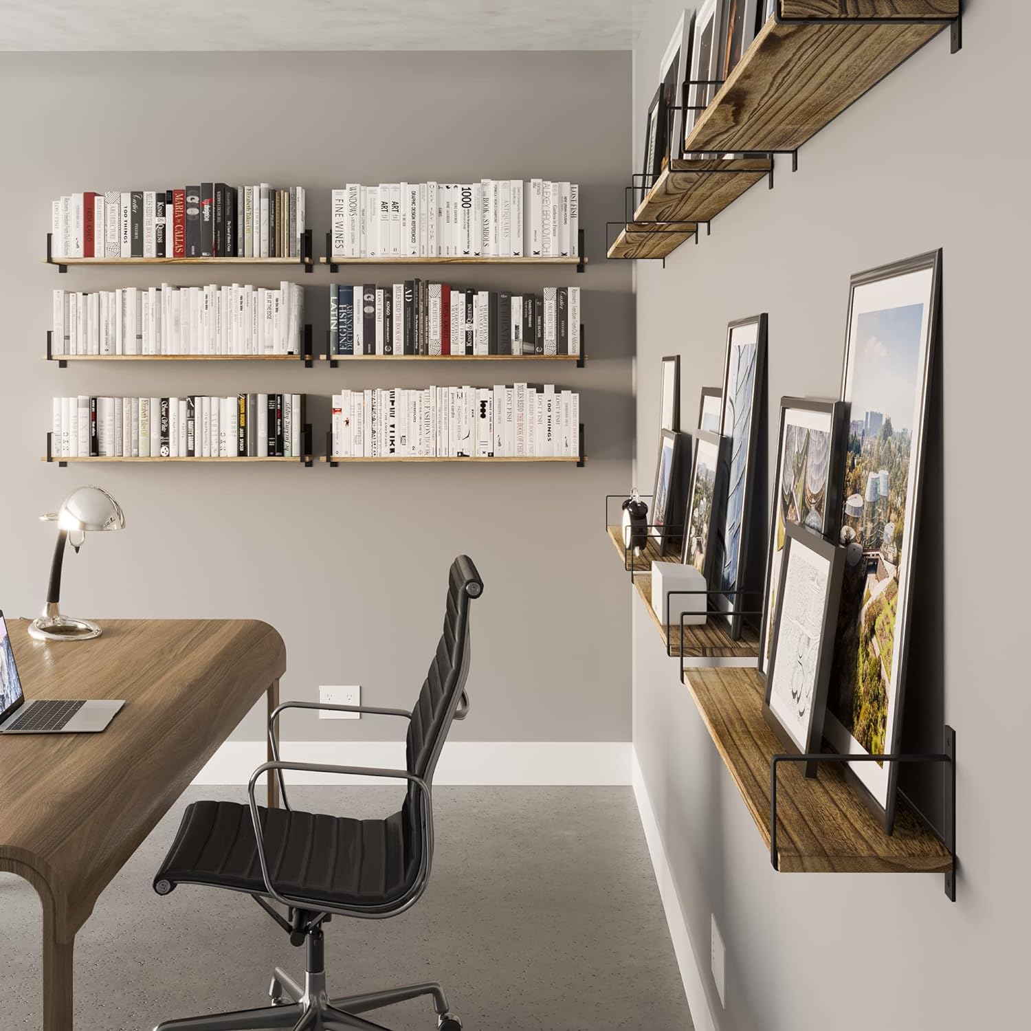 Wallniture Floating Shelves for Wall Stylish Organization for Bedroom and Bathroom
