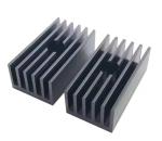 Black Anodized IC PCB Aluminium Heat Sink Profiles For Electronic Components