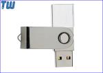 Twister Metal Cap Protection 16GB USB Flash Drive Crystal LOGO
