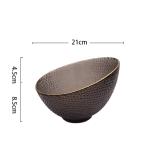 ODM Handmade Fruit Salad Bowl Lead Free Bevel Glass