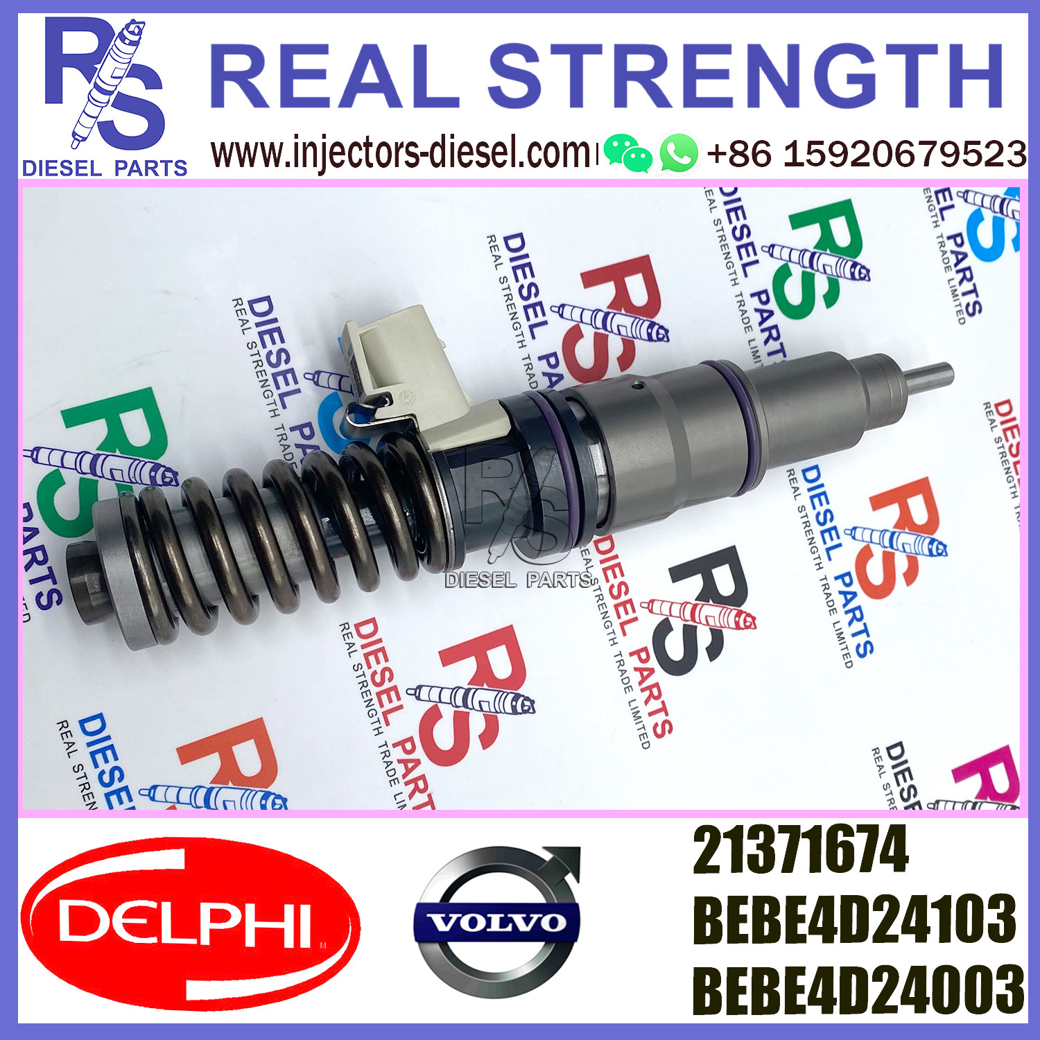 DELPHI 4pin injector 21371674 Diesel pump Injector V-O-L-V 21371674 21340613 85003265 for V-O-L-V MD13 EURO 4 LOW POWER