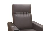 Strong Steel Frame Footrest Home Theater Seating With Aisle Light Option